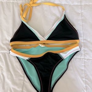 halter bathing suit